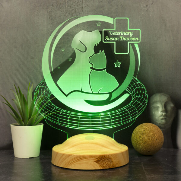 Cadou Personalizat Lampă 3D pentru medic Veterinar