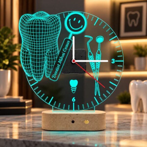 Ceas Personalizat 3D în formă de Dinte pentru Dentiști/ Stomalogi (copie)