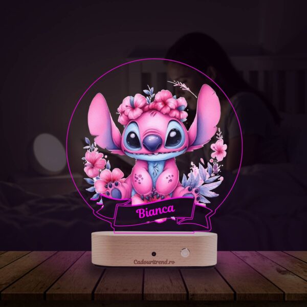 Lampă Personalizată 3D în formă de Koala Roz pentru Iluminarea Camera Copii
