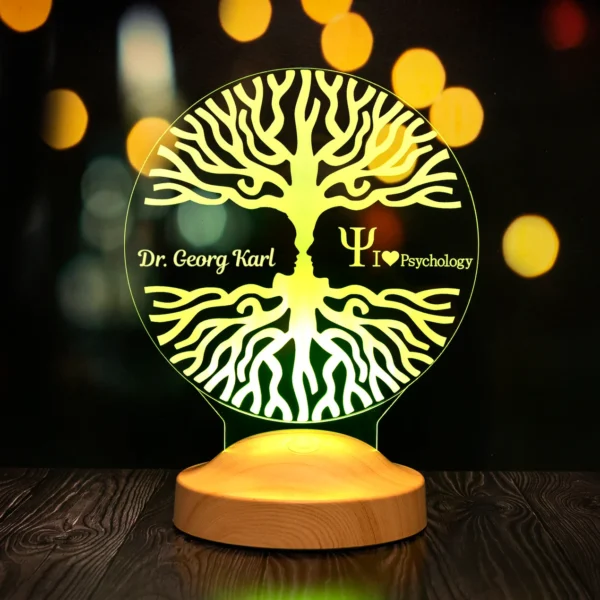 Cadou Personalizat Lampă 3D pentru Medici Psihologi și Psihiatrie
