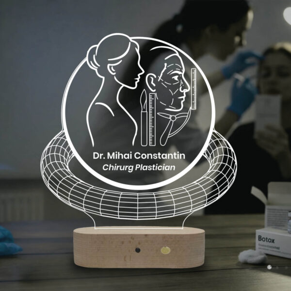 Lampă 3D Personalizată pentru Esteticieni și Chirurgi Plastici