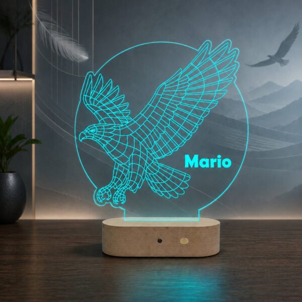 Lampă 3D personalizată în formă de Vultur